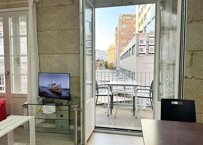 Puerto Cies - Calle De Ostras Con Terraza 3pax 아파트 비고